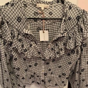 SOLD ❌❌LoveShackFancy Ruffle Popover Top